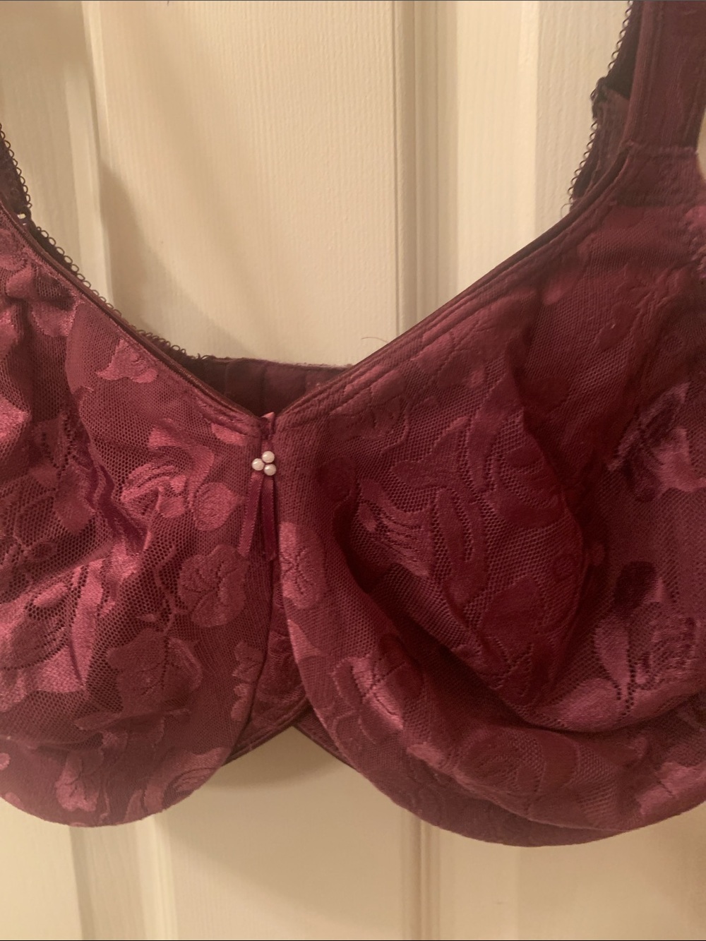 Plum 38DDD Wacoal Awareness Bra Burgundy Underwire - Picture 3 of 7